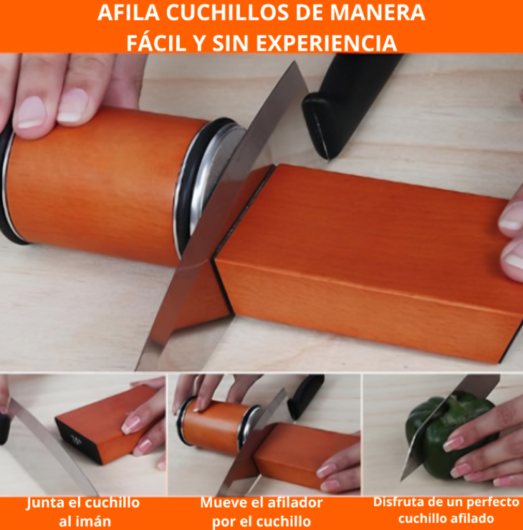 Afilador de cuchillos magnético