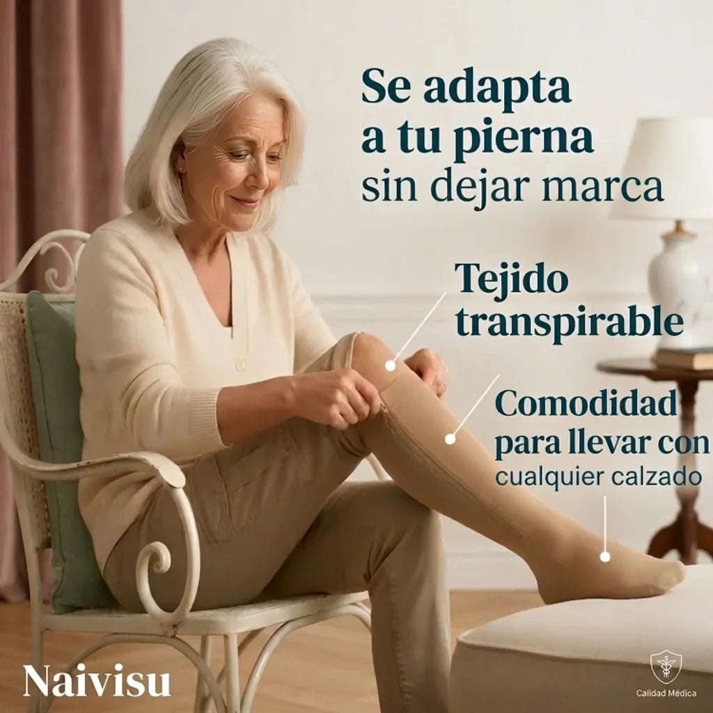 Medias de compresión punta cerrada