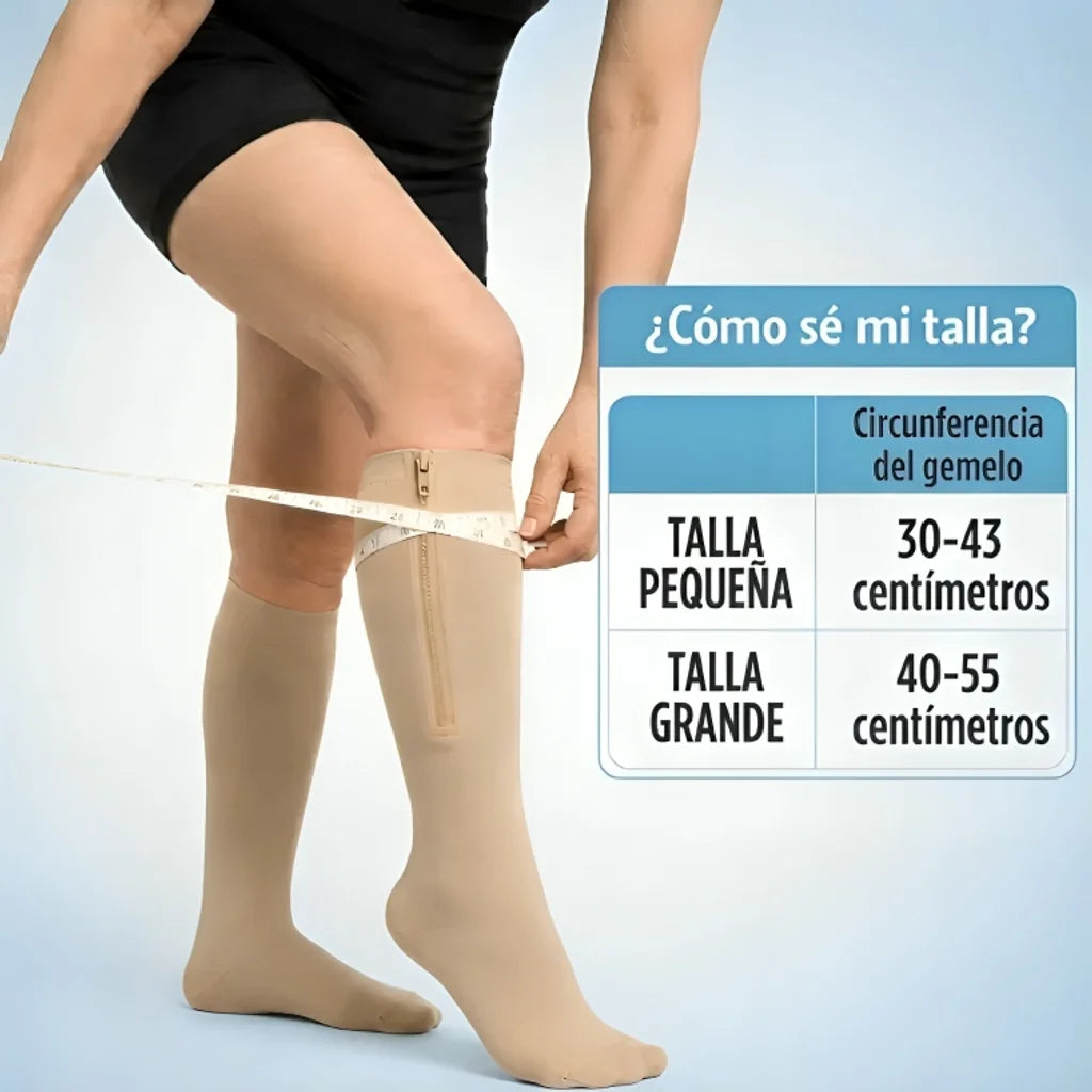 Medias de compresión punta cerrada