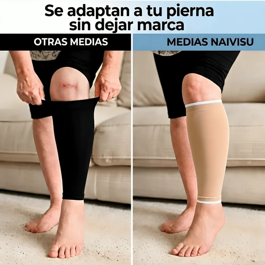 Media de compresión transpirables