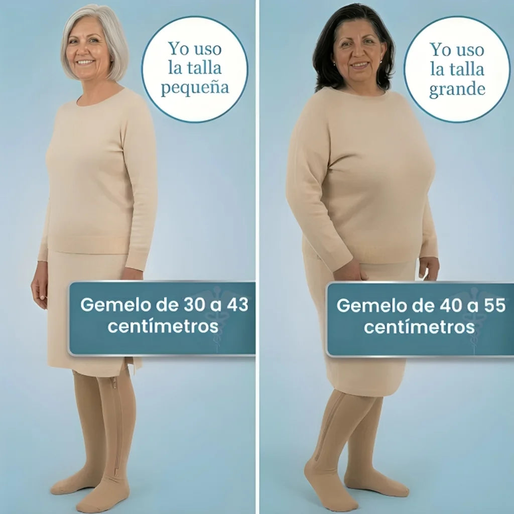 Medias de compresión punta cerrada