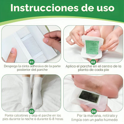 Parches drenantes para pies