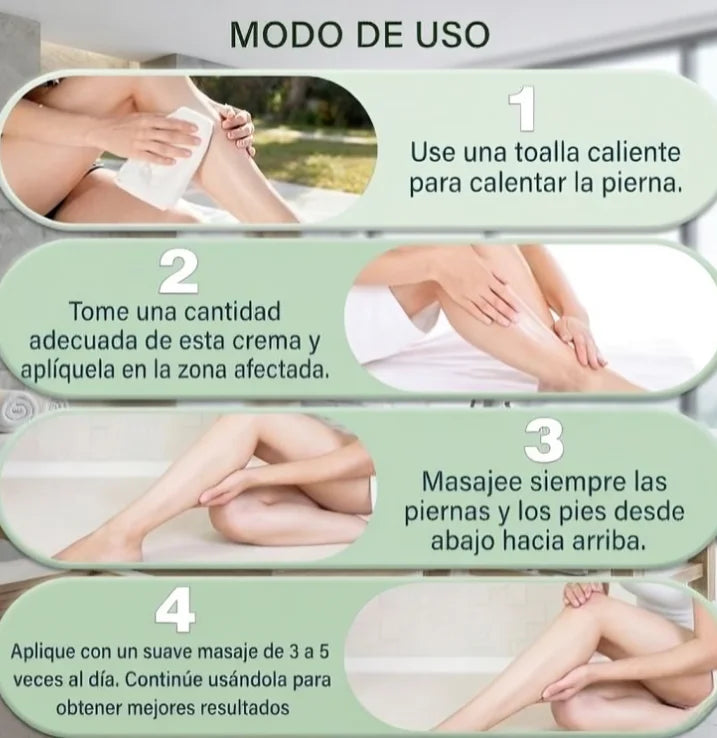 Crema profesional para piernas