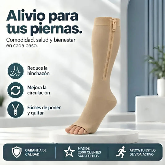Medias con cremallera