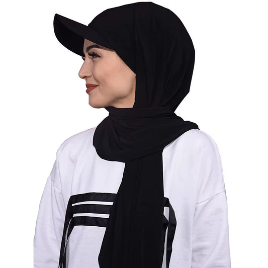 Pañuelo hijab con visera